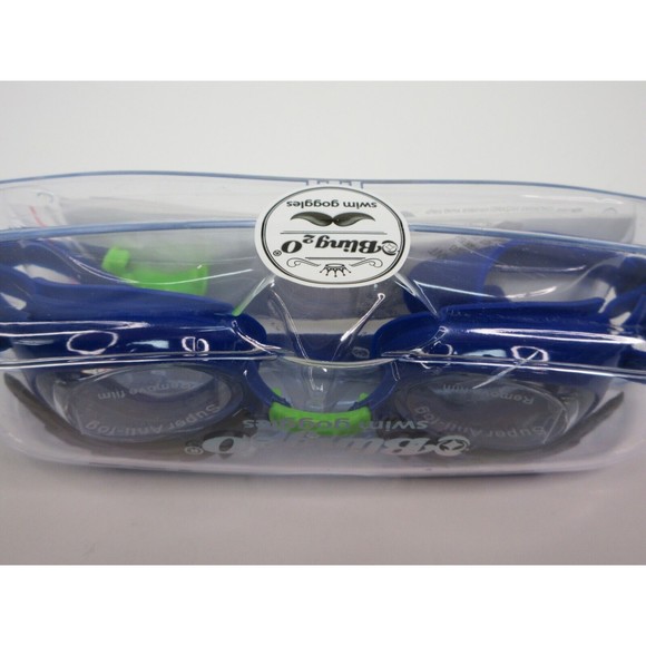 Bling2O Kids Swim Goggles Eyebrow Blue Anti-Fog UV Protection Youth New - Picture 4 of 11